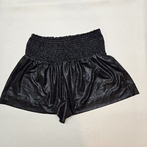 Elegant Black High Waist Women's Shorts